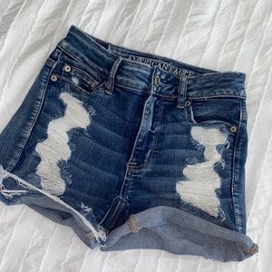 American Eagle Cuffed Distressed Shorts